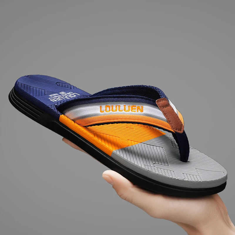 Embroidery Garments - 2026 Sommer Herren Flip-Flops Strand-Sandalen Outdoor
