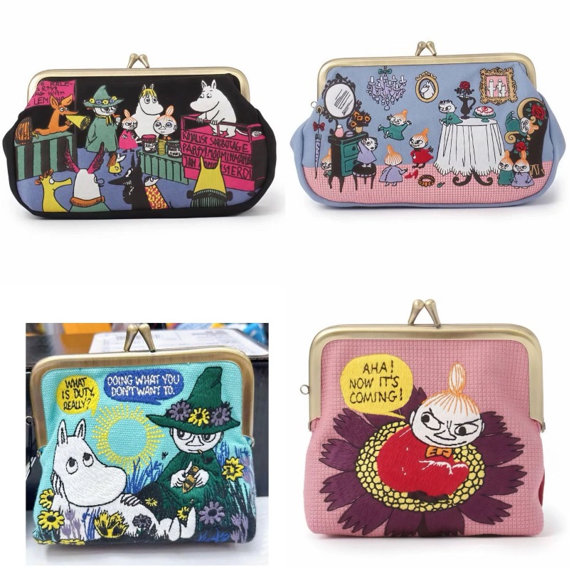 Embroidery Bag - Kawaii Anime Mumins Serie Mini-Münzbörse Kreativität