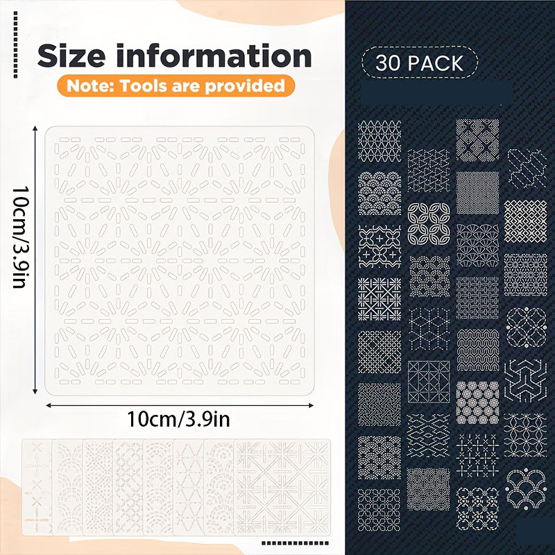 30 Stück Stickvorlagen, DIY-St – Embroidery Meaning Bewertung und Preis